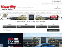 Tablet Screenshot of motorcitygmc.com